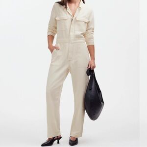 Madewell | Utility Coveralls | Medium | Vintage Ivory